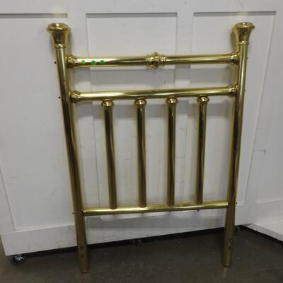 Brass/Gold Tone Headboard, 5' x 40" Dimensions, Good Condition