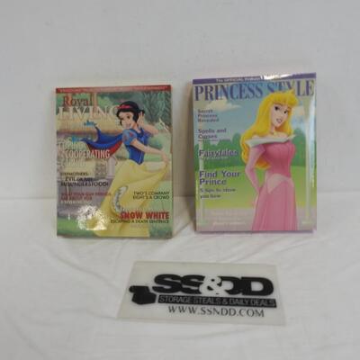 2 Disney Canvas Frame Princess Magazine Covers, Snow White and Sleeping Beauty