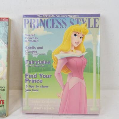 2 Disney Canvas Frame Princess Magazine Covers, Snow White and Sleeping Beauty