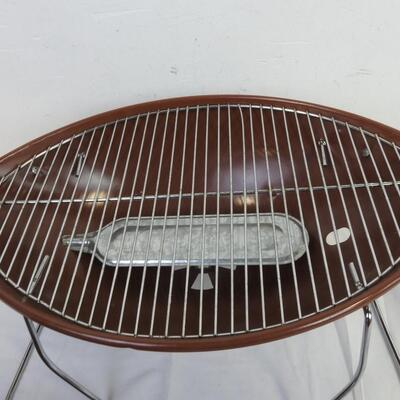 Miller Lite Charcoal Football Grill, Top Handle Needs Replacing