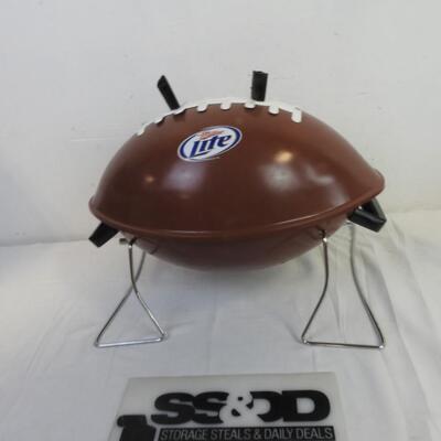 Miller Lite Charcoal Football Grill, Top Handle Needs Replacing