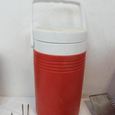 Rubbermaid Cooler, Igloo and Coleman Small Cooler, Fire Roasting, Grill Utensils