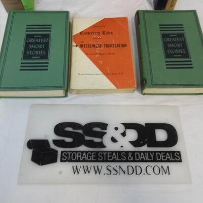 9 Vintage Books: Greatest Short Stories, Science Fiction, Galaxy Reader, etc
