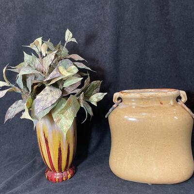 Lot 90  Pair of Ceramic Vases