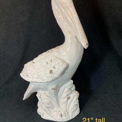 Lot 100  Large Ceramic Seagull Figurine