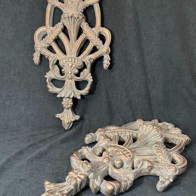 Lot 105  Pair of Wall Plaques