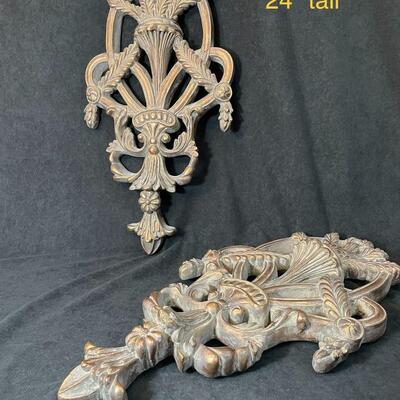 Lot 105  Pair of Wall Plaques