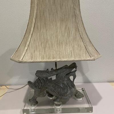 Lot 1-B  Dragon Table Lamp