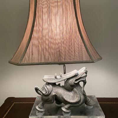 Lot 1-B  Dragon Table Lamp