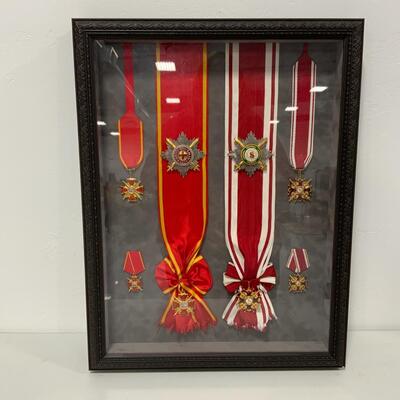 -42- Elegantly Framed Medals of the Russian Empire