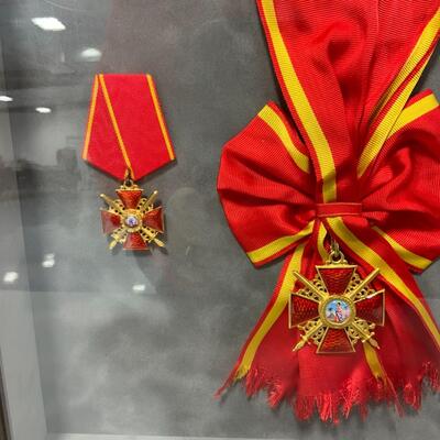 -42- Elegantly Framed Medals of the Russian Empire