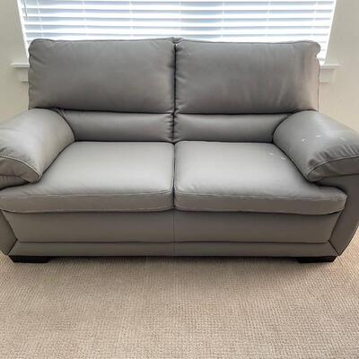 Leather Love Seat