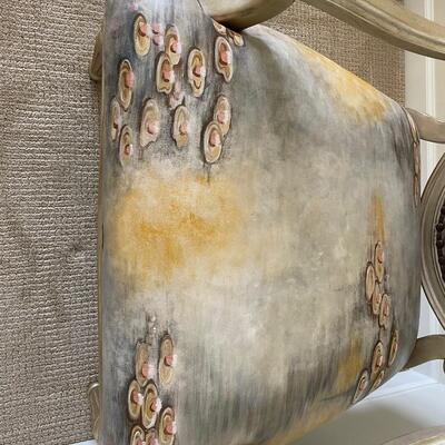 Hand Painted Leather Chair by Councill