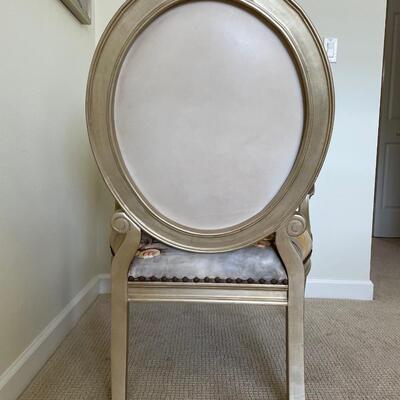 Hand Painted Leather Chair by Councill