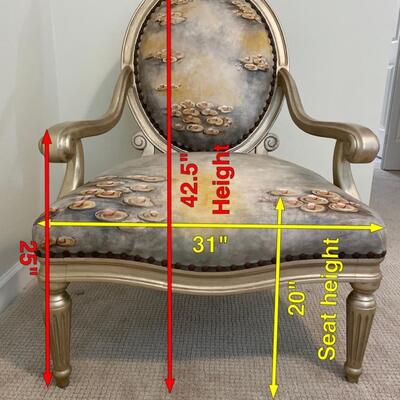 Hand Painted Leather Chair by Councill