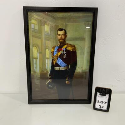 -54- Nikolai II Alexandrovich Romanov | Framed Portrait