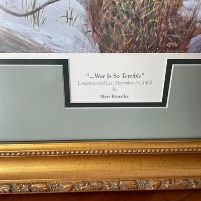 Lot 153  "War Is Terrible" Framed Print