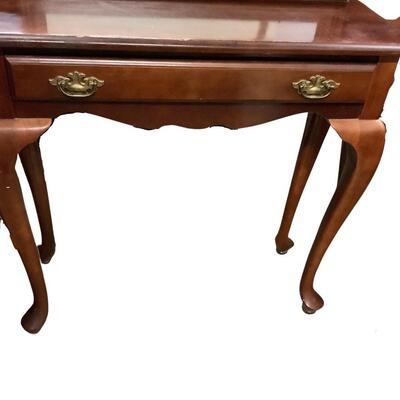 D764 Mahogany Single Drawer Table with Mirror