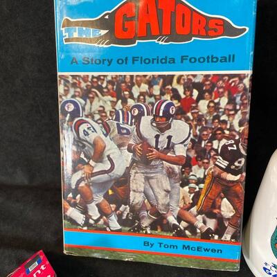 Lot 158  Florida Gators Lot w/ Autographed Book
