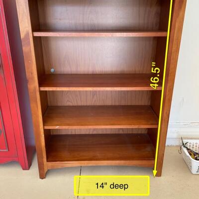 Lot 163   Solid Wood Bookcase