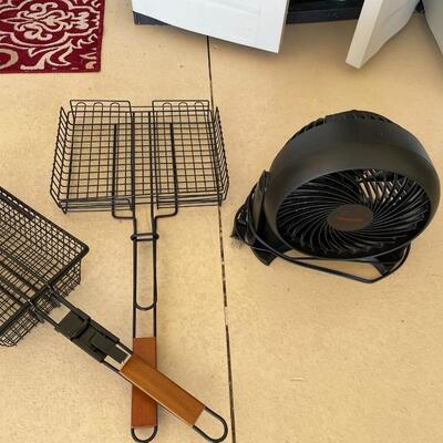 Lot 176  Grill Items and Fan