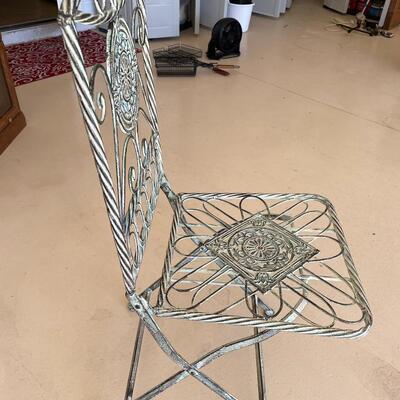 Lot 177  Metal Folding Chair