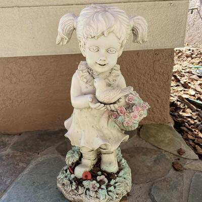 Lot 183  Outdoor Little Girl Statue