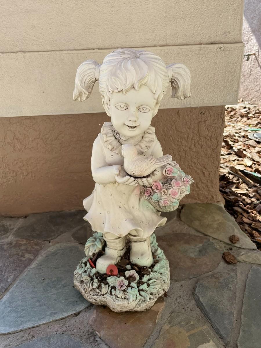 Lot 183 Outdoor Little Girl Statue