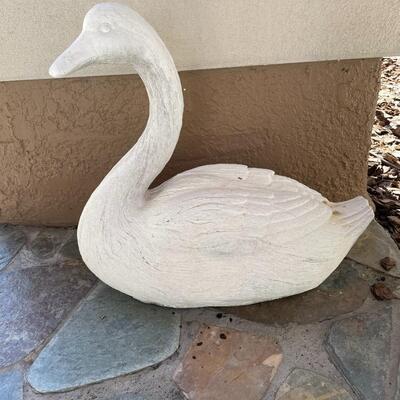 Lot 184  Outdoor Resin Swan