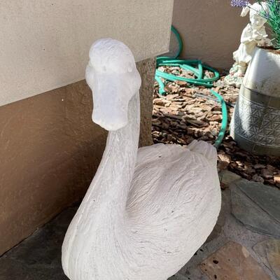 Lot 184  Outdoor Resin Swan