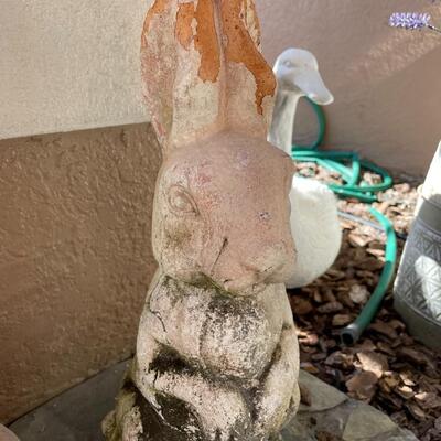 Lot 185  Outdoor Bunny Statues