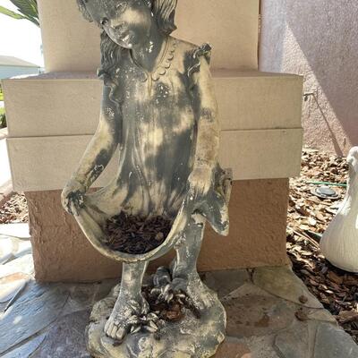 Lot 187  Girl Garden Statue
