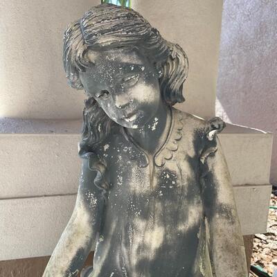 Lot 187  Girl Garden Statue