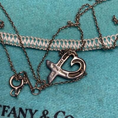 Tiffany & Co Paloma Picasso Sterling Necklace & pendant