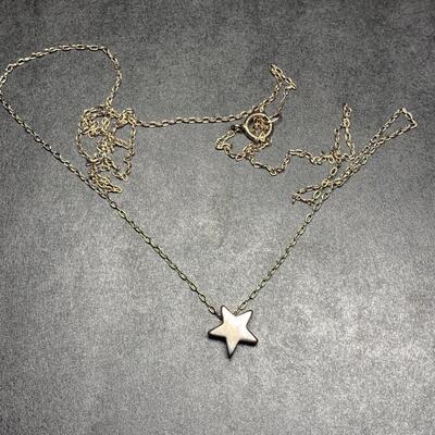 Sterling Silver Star Pendant & necklace