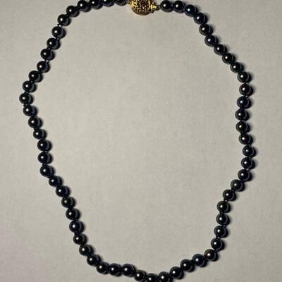 Tahitian pearl Necklace 14K Gold Clasp