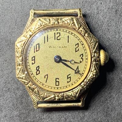 Late Victorian Waltham 10K Gold Watch- Working