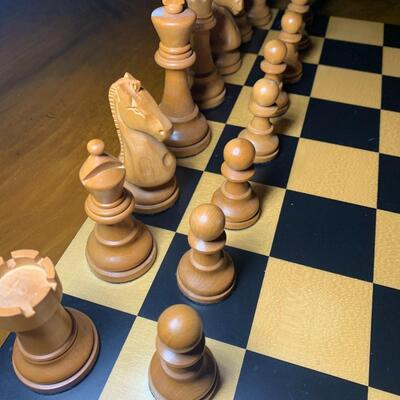 Carved Wood Chess Set