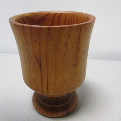 Antique Turned Wood Cups