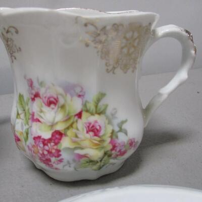 Antique Painted China includes Mustache Cups and Teapot Trivets