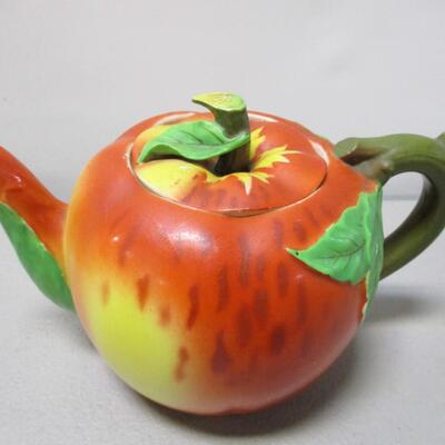 Vintage Maruhon Ware Japan Ceramic Apple Tea Set