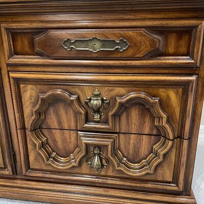 Mid-Century Mediterranean Dresser with Mirrors