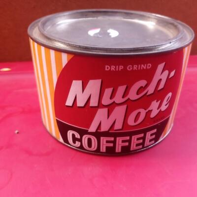 Much more coffee tin