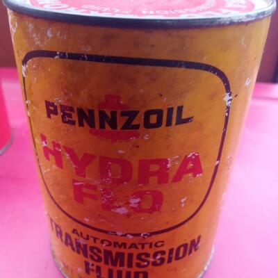 3 vintage oil product containers