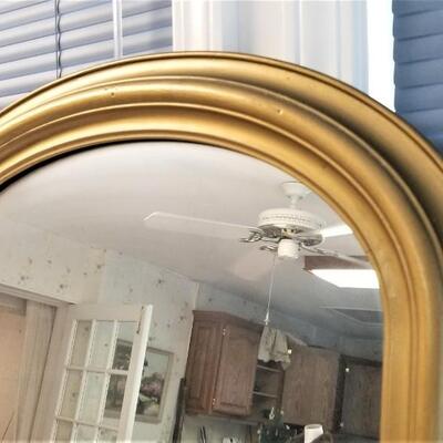 Lot #34  Large Oval Wall Mirror