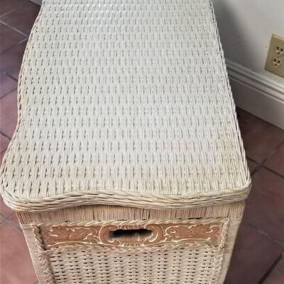 Lot #36  Indoor/Outdoor "Wicker" storage chest