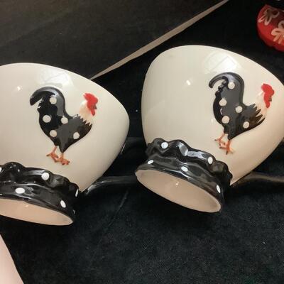 F113 Lot of Rooster Kitchen Home Decor