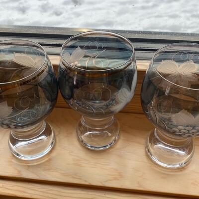 Crystal Glasses, set of (3) three