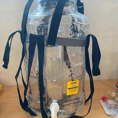 5 Gallon Carboy with dispenser and carrying harness