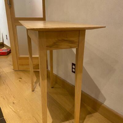Handmade Solid Maple Console Table